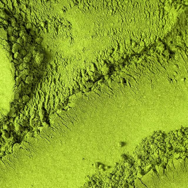 Ceremonial matcha powder texture